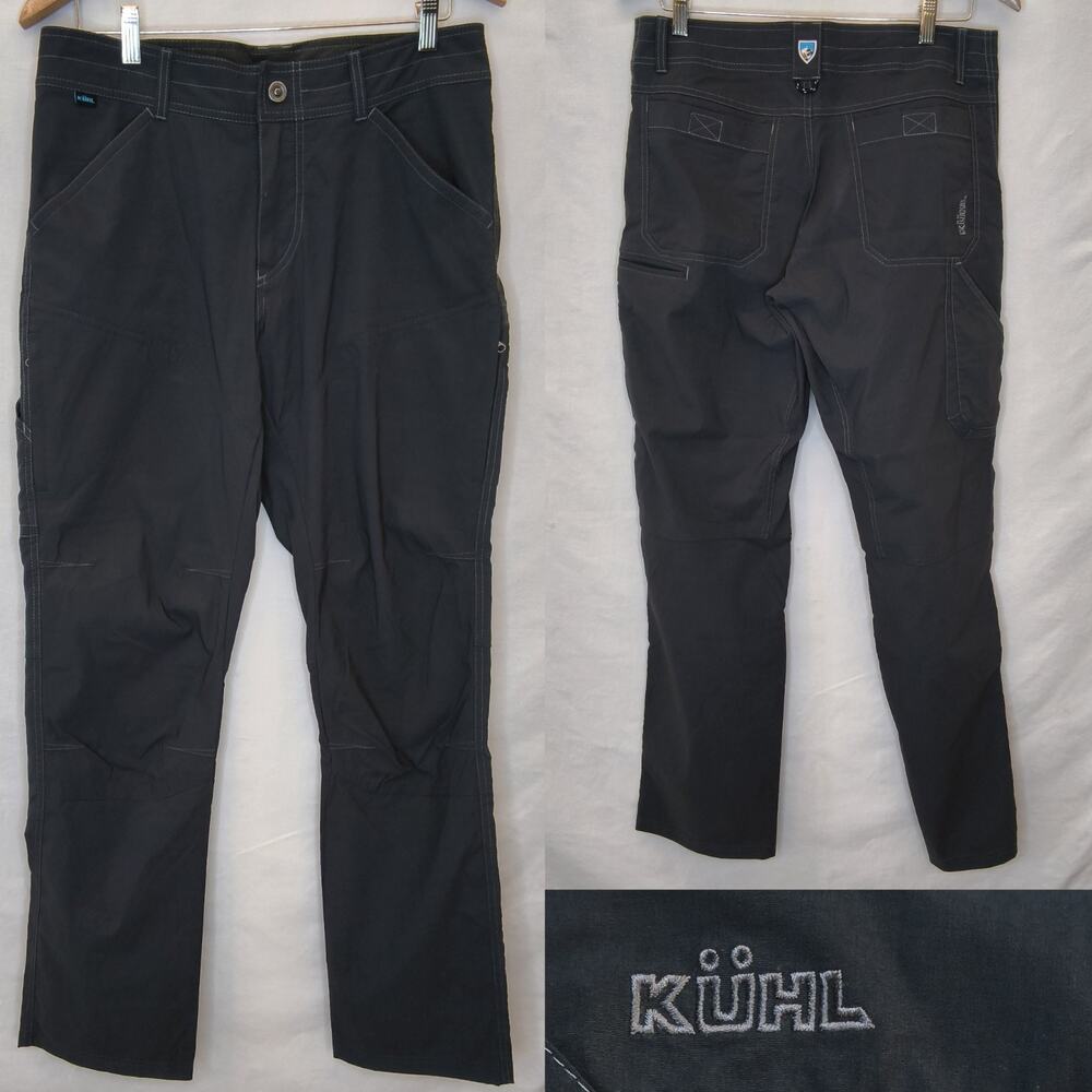 Kuhl Renegade Pant Gray Mens 32"x32" Water Resist Stretch Comfort Outdoor #W5704